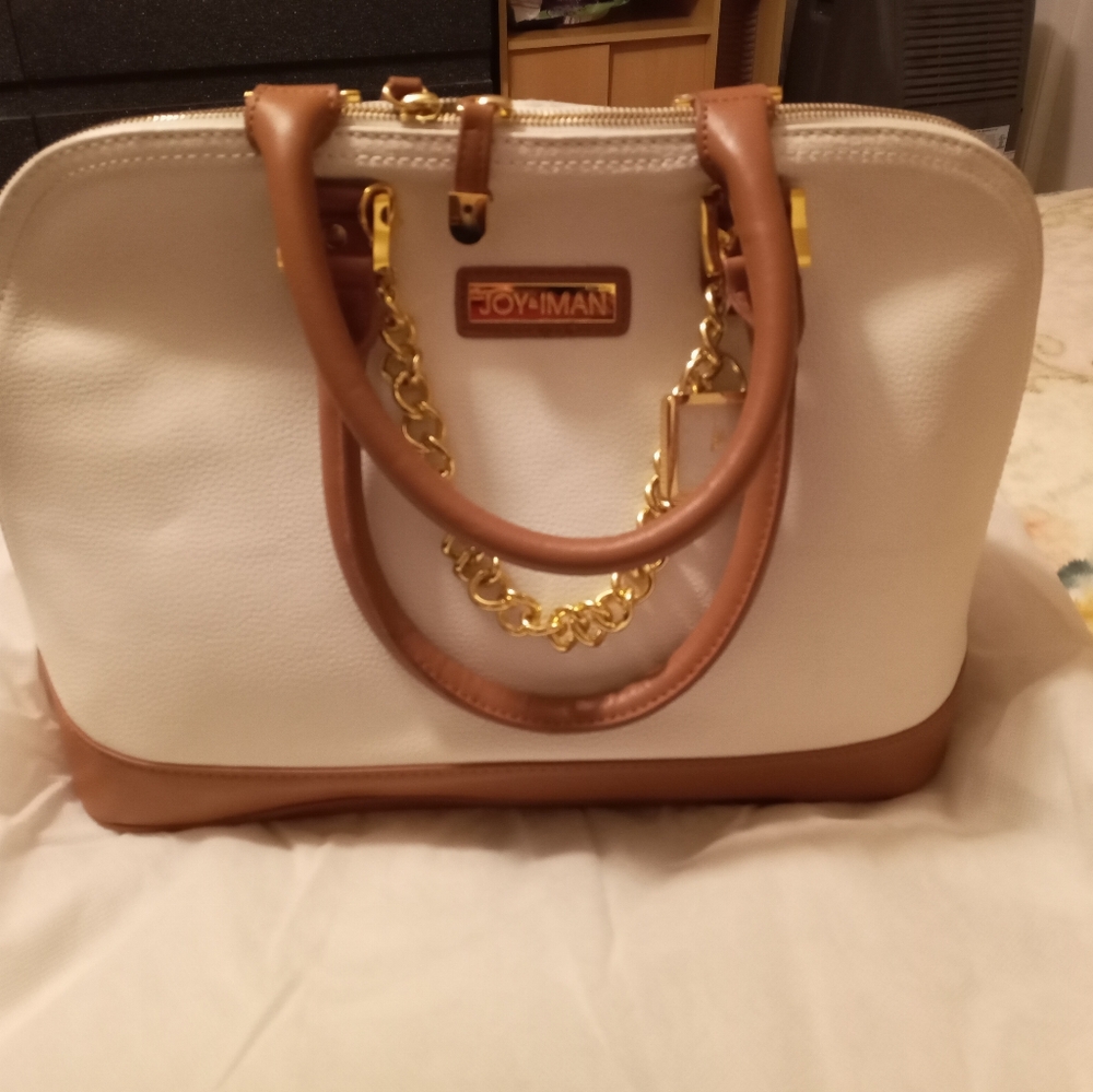 Joy Iman White Purse